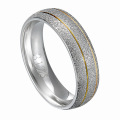 Fashion 925 Silver Ring Gold Plated Couple Lover Rings for Men and Women